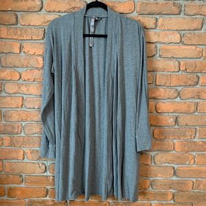 SKIMS Women's Soft Lounge Long Sleeve Open Front Robe Heather Gray - Size M